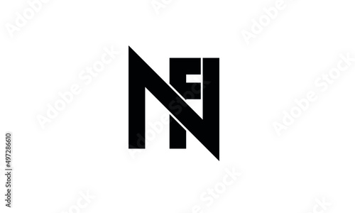 Free Download initials alphabet logo icon vector NF FN - GFXLoad
