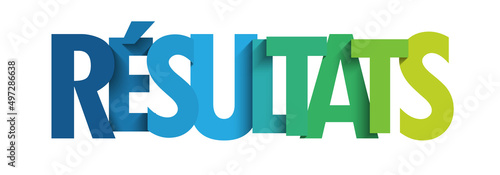 Bannière typographique RESULTATS