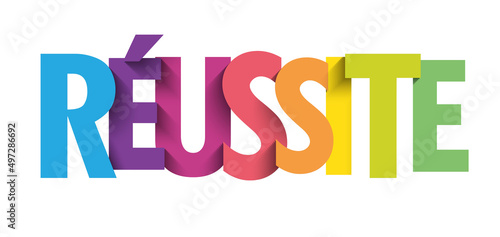 Bannière typographique REUSSITE