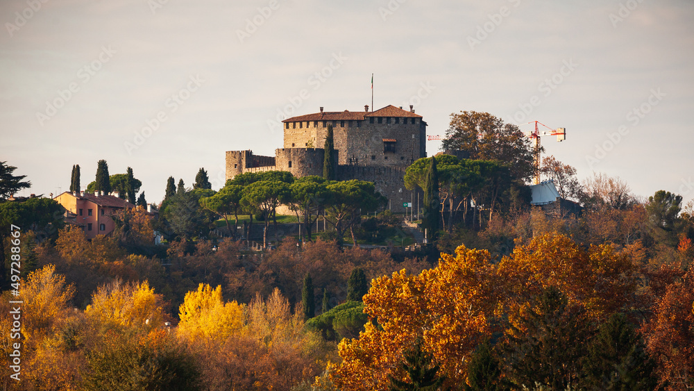 Gorizia castle in autumn