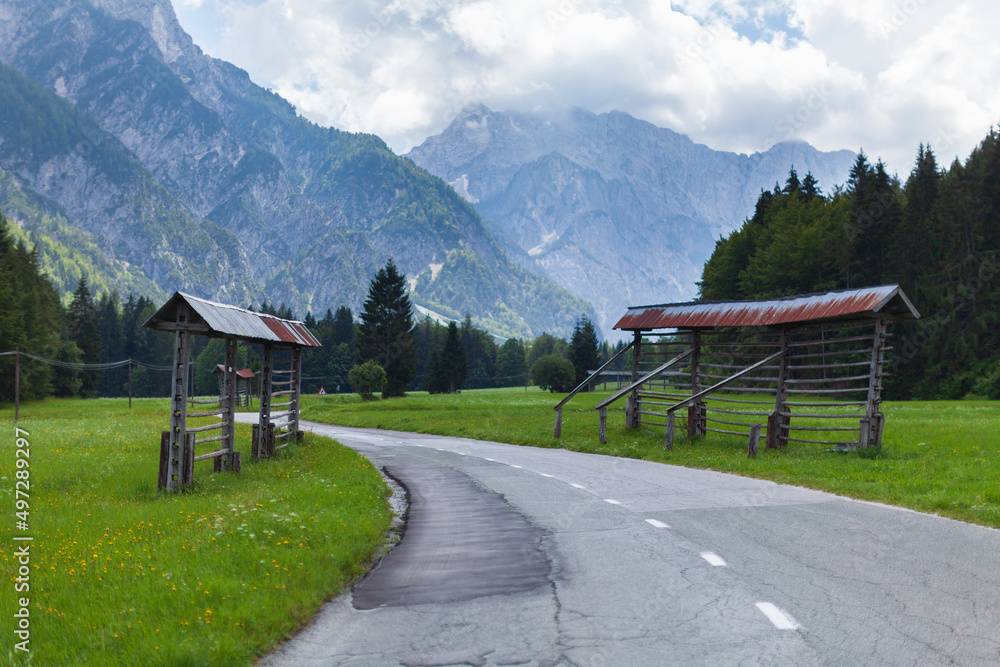 Road to Valley of Tamar Before Modernization - Slovenia Road to Valley of Tamar Before Modernization - Slovenia
