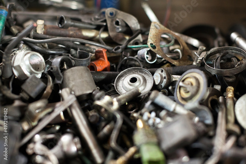 Mechanical Garage trash Car Motor Parts