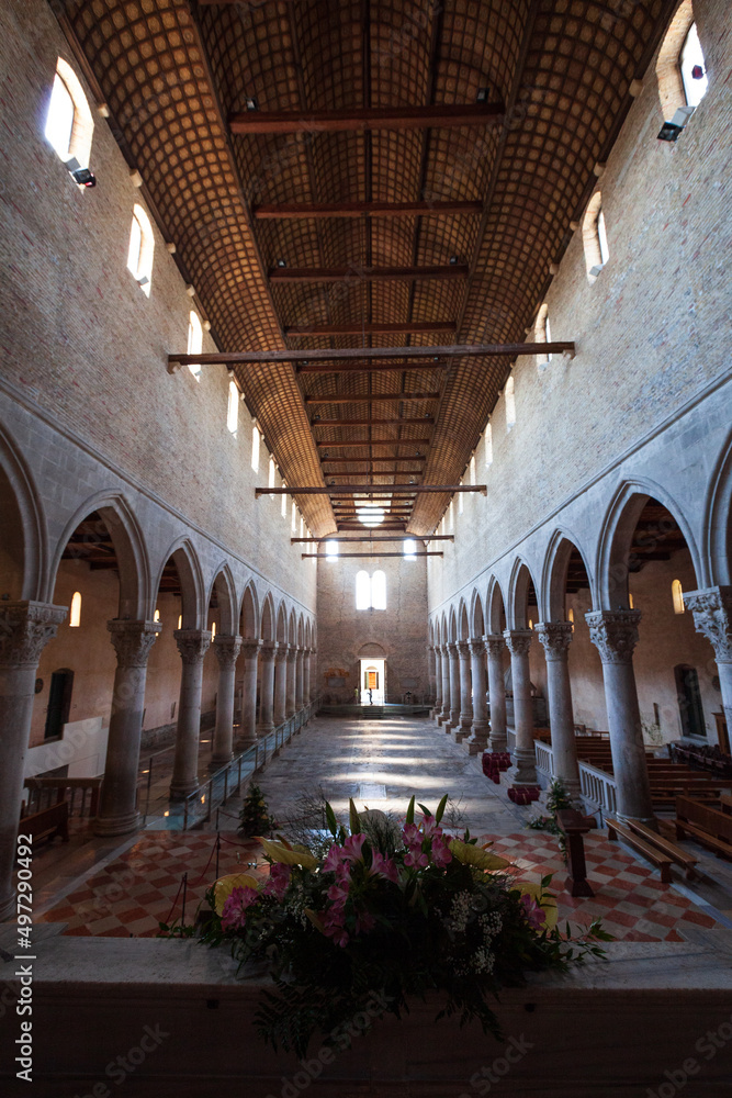Aquileia, Basilica of Santa Maria Assunta - Roman Church interior