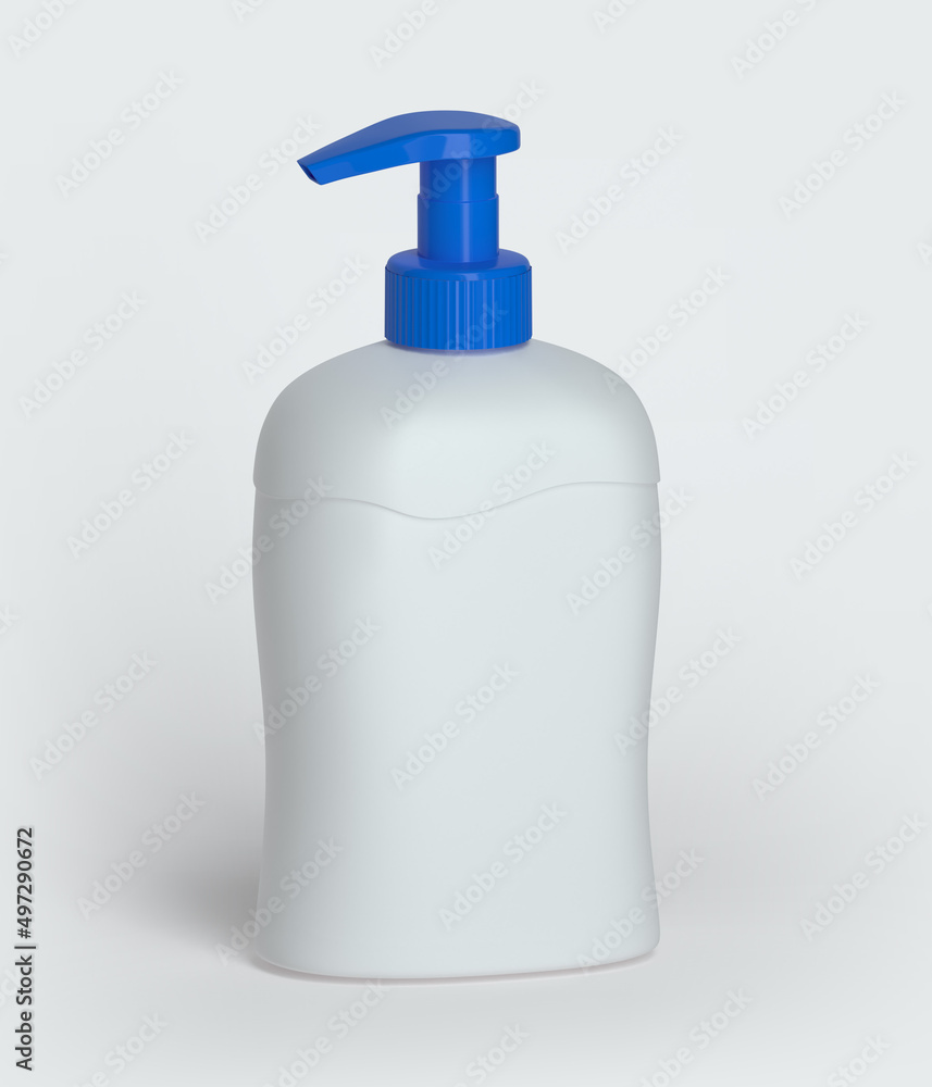 3d rendering, soft soap, means for washing of hands, antibacterial soap 3d rendering, soft soap, means for washing of hands, antibacterial soap