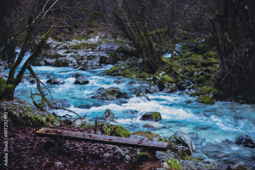 Tranquillity on river Lepenca Trenta Slovenia photo