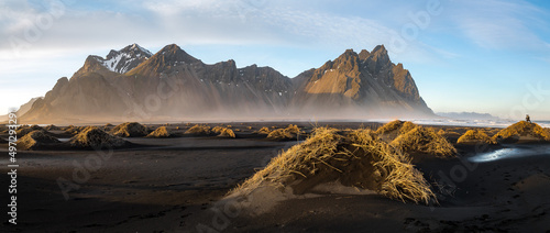 Vestrahorn Mountain in Iceland photo