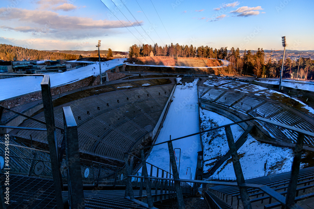 Holmenkollen skiramp, Oslo, Norwayy