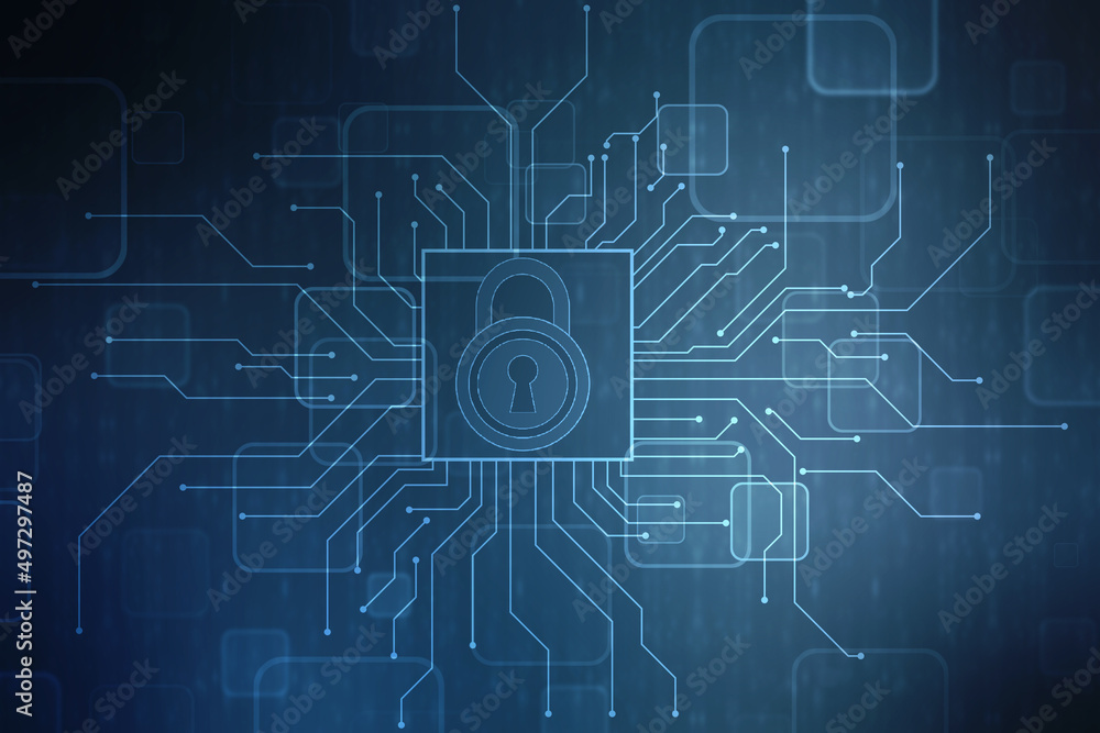 Digital Padlock on abstract technology background, Technology security concept. Modern safety digital background. Protection system, Cyber Security and safety information, personal data concept Digital Padlock on abstract technology background, Technology security concept. Modern safety digital background. Protection system, Cyber Security and safety information, personal data concept