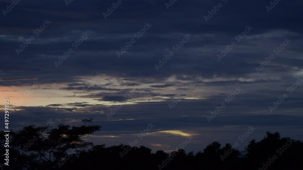 Camera panning over a cloudy sunset in a beautiful valley in Veracruz, Mexico. Camera panning over a cloudy sunset in a beautiful valley in Veracruz, Mexico.