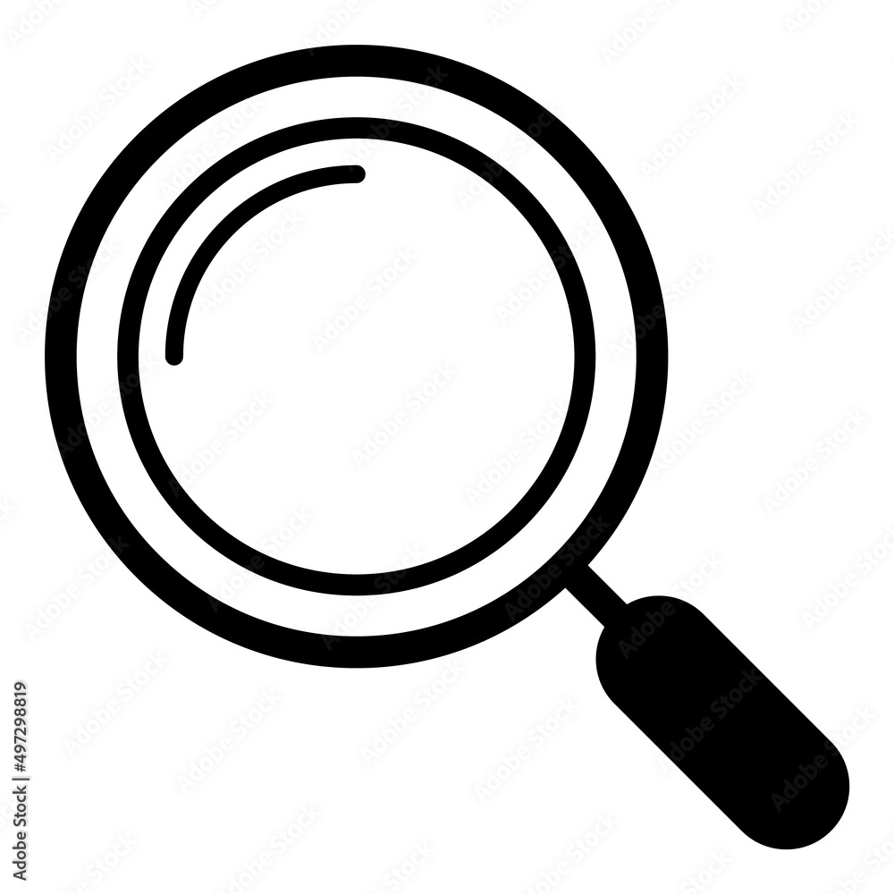 Magnify Flat Icon Isolated On White Background Magnify Flat Icon Isolated On White Background
