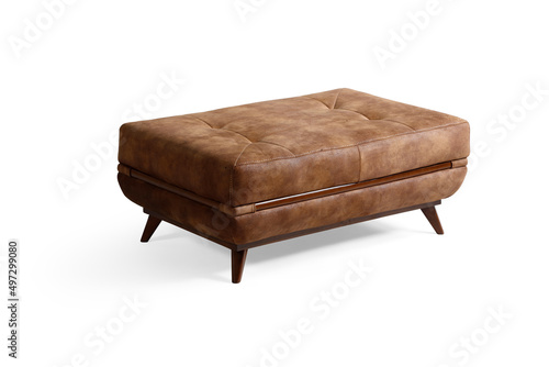 Fotografija coffee table , pouf isolated on white background