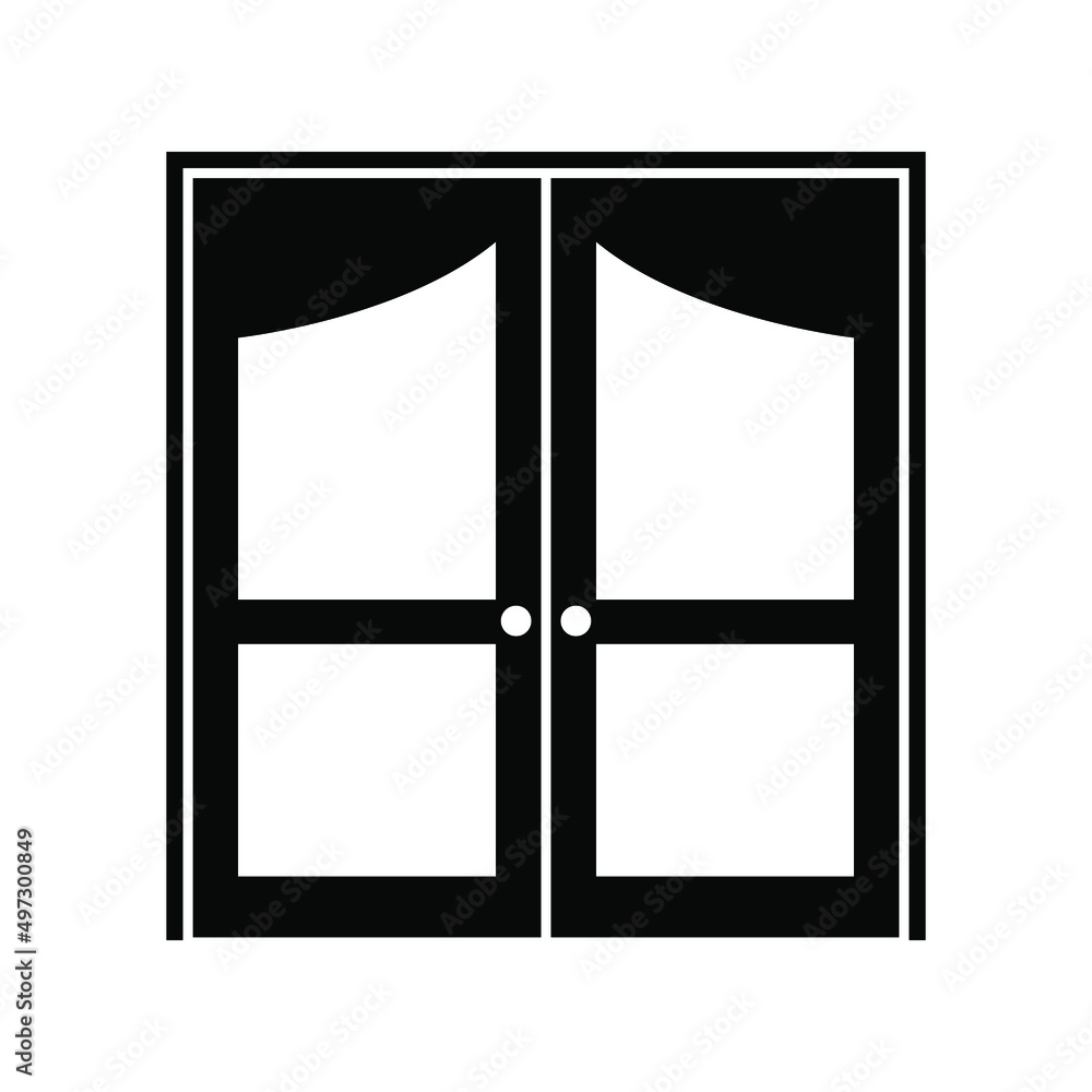 Door vector icon set. entry illustration sign collection. room symbol. exit logo. Door vector icon set. entry illustration sign collection. room symbol. exit logo.