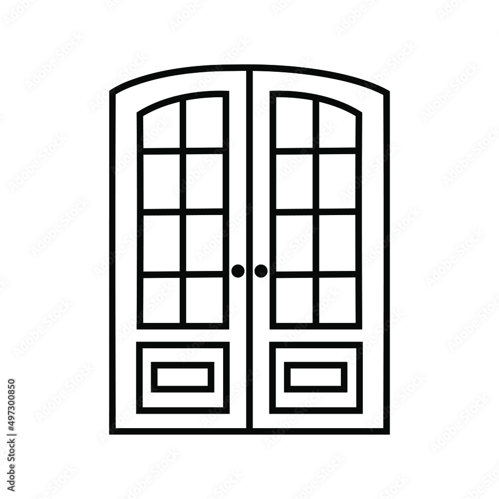 Door vector icon set. entry illustration sign collection. room symbol. exit logo. Door vector icon set. entry illustration sign collection. room symbol. exit logo.