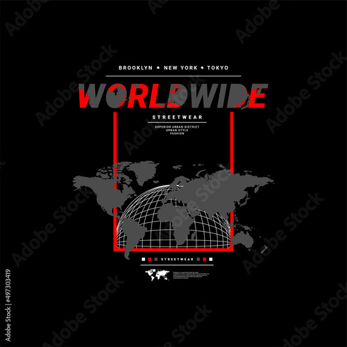 Wallpaper Mural Worldwide writing design, suitable for screen printing t-shirts, clothes, jackets and others Torontodigital.ca