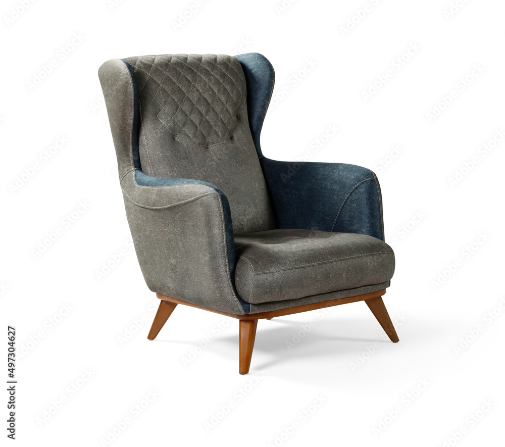 armchair isolated on white background . armchair isolated on white background .