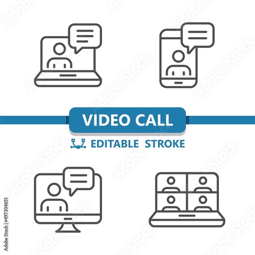 Video Call - Video Chat Icons