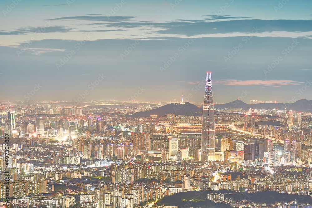 Fototapeta premium night of seoul