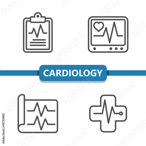 Cardiology Icons - Healthcare, Health Care