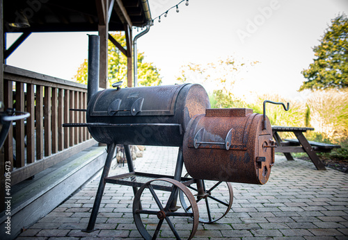 old smoker grill bbq