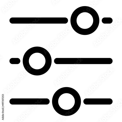 Options  Flat Icon Isolated On White Background