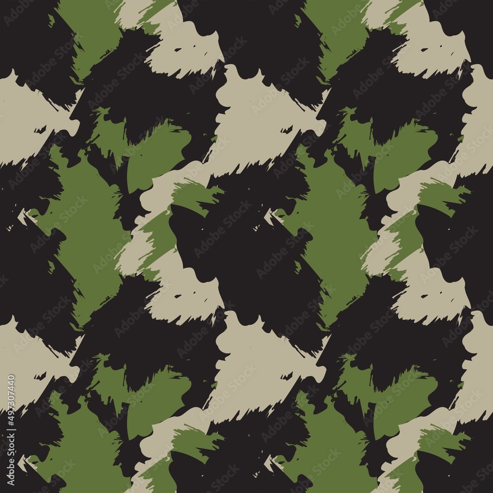 Abstract Brush Strokes Seamless Pattern Design Abstract Brush Strokes Seamless Pattern Design