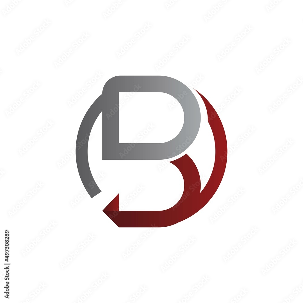 Fototapeta premium B Letter logo vector illustration