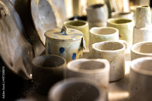 Ceramic art handmade cups, mugs and all pottery