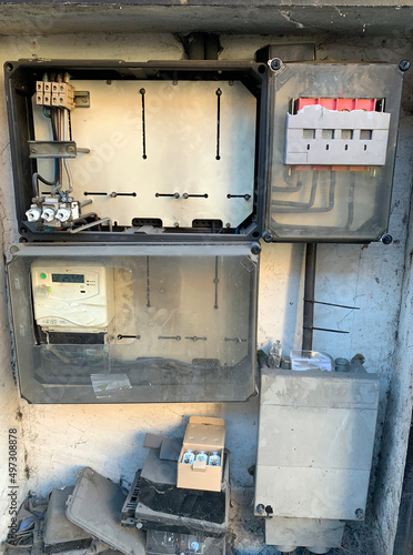 Old electrical cabinet out of date 
