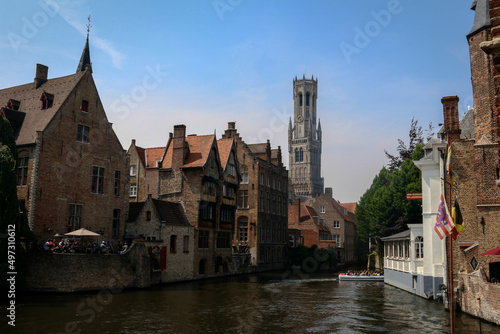 Views from the historical city centre of Bruges, Belgium