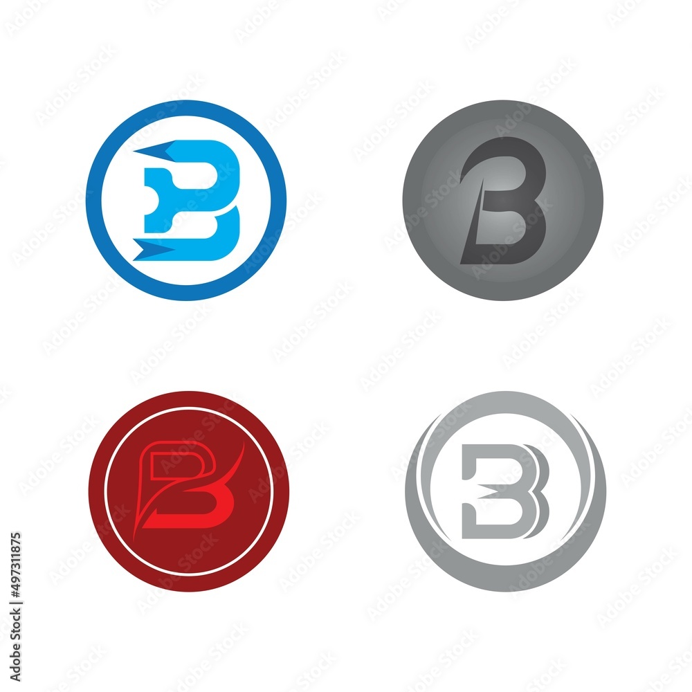 B Letter vector logo illustration B Letter vector logo illustration