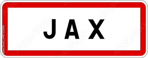 Panneau entrée ville agglomération Jax / Town entrance sign Jax photo
