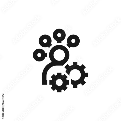 Workload management icon isolated on white background