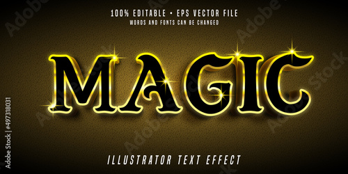 Magic 3d editable text effect