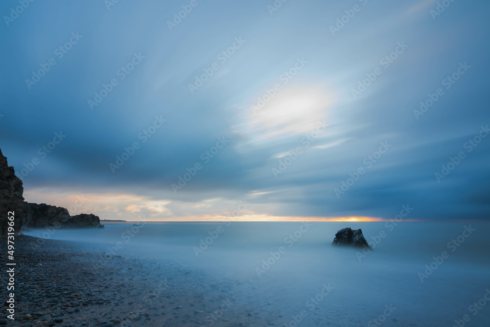 Obraz premium sunset on the beach