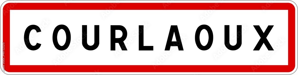 Panneau entrée ville agglomération Courlaoux / Town entrance sign Courlaoux Panneau entrée ville agglomération Courlaoux / Town entrance sign Courlaoux