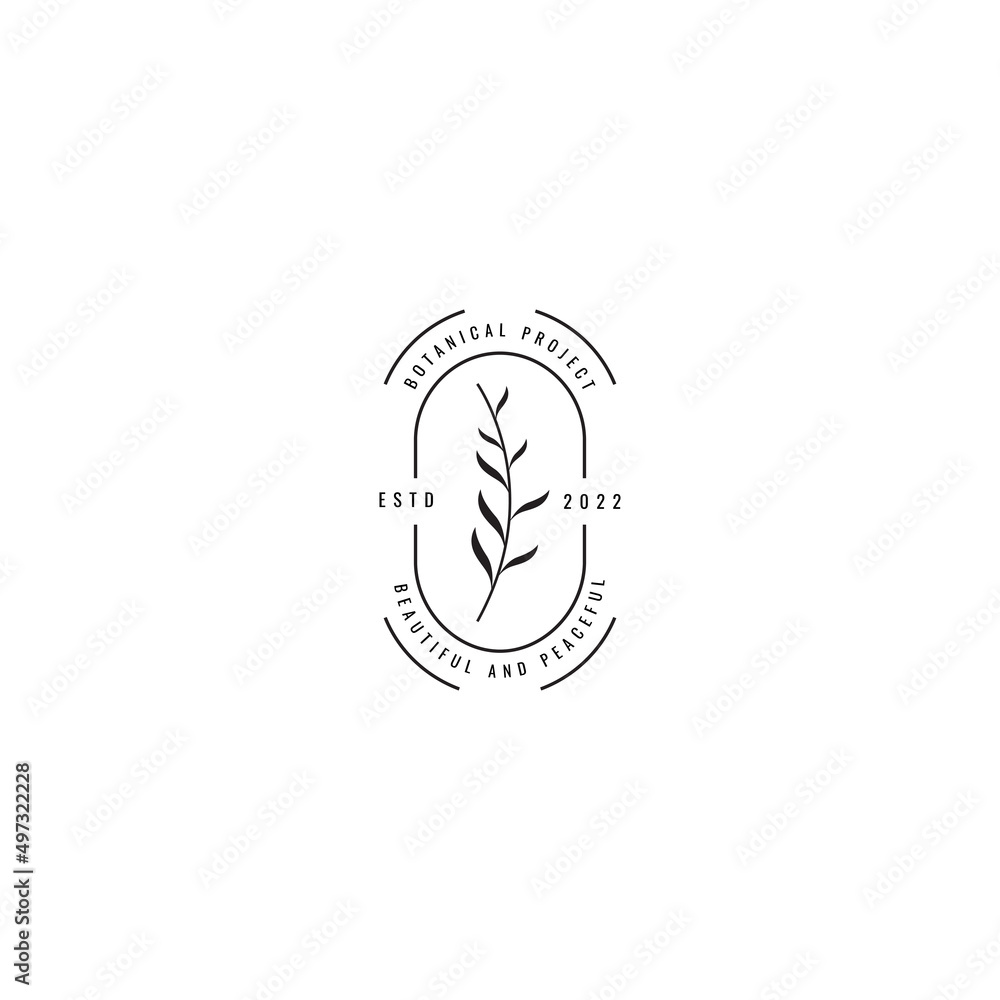 leaf minimalist style logo design vector graphic icon symbol illustration leaf minimalist style logo design vector graphic icon symbol illustration