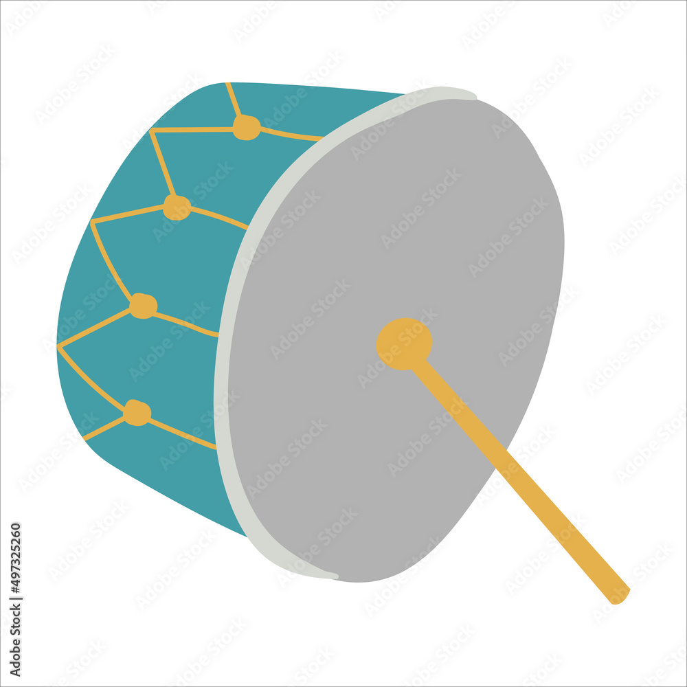 Drawn drum. Ramadan. White background, isolate. Vector illustration.
Drawn drum. Ramadan. White background, isolate. Vector illustration.