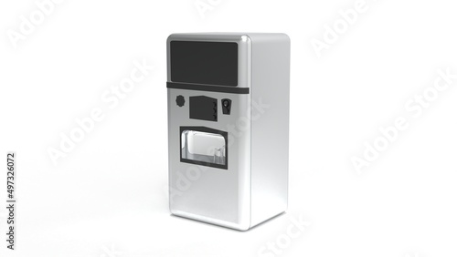 Old Soda Water Vending Machine render. 3D rendering