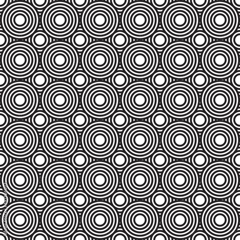 Simple circle line geometric pattern template