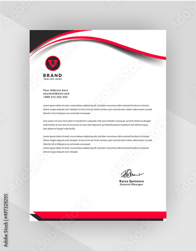 Professional creative letterhead template
