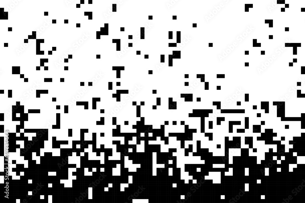 Abstract vector mosaic with failing pixels. Texture background wiht halftone gradient. Abstract vector mosaic with failing pixels. Texture background wiht halftone gradient.