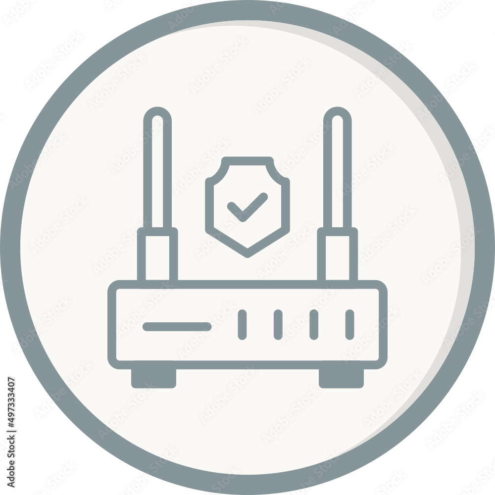 Router Encrypted Icon Router Encrypted Icon