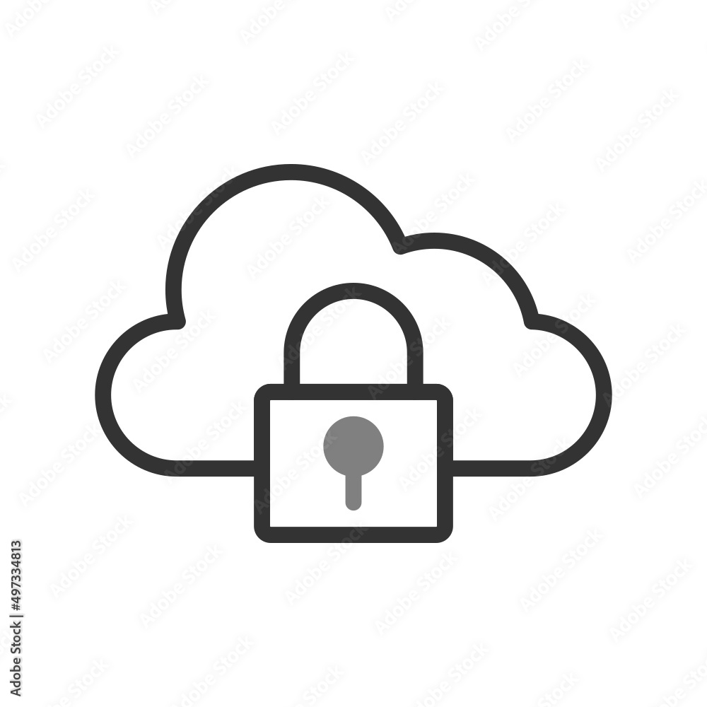 Cloud Encryption Icon Cloud Encryption Icon