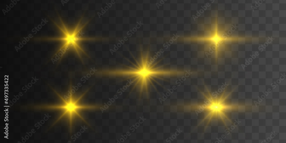 yellow light star, sun rays, golden sparks sparkle yellow light star, sun rays, golden sparks sparkle