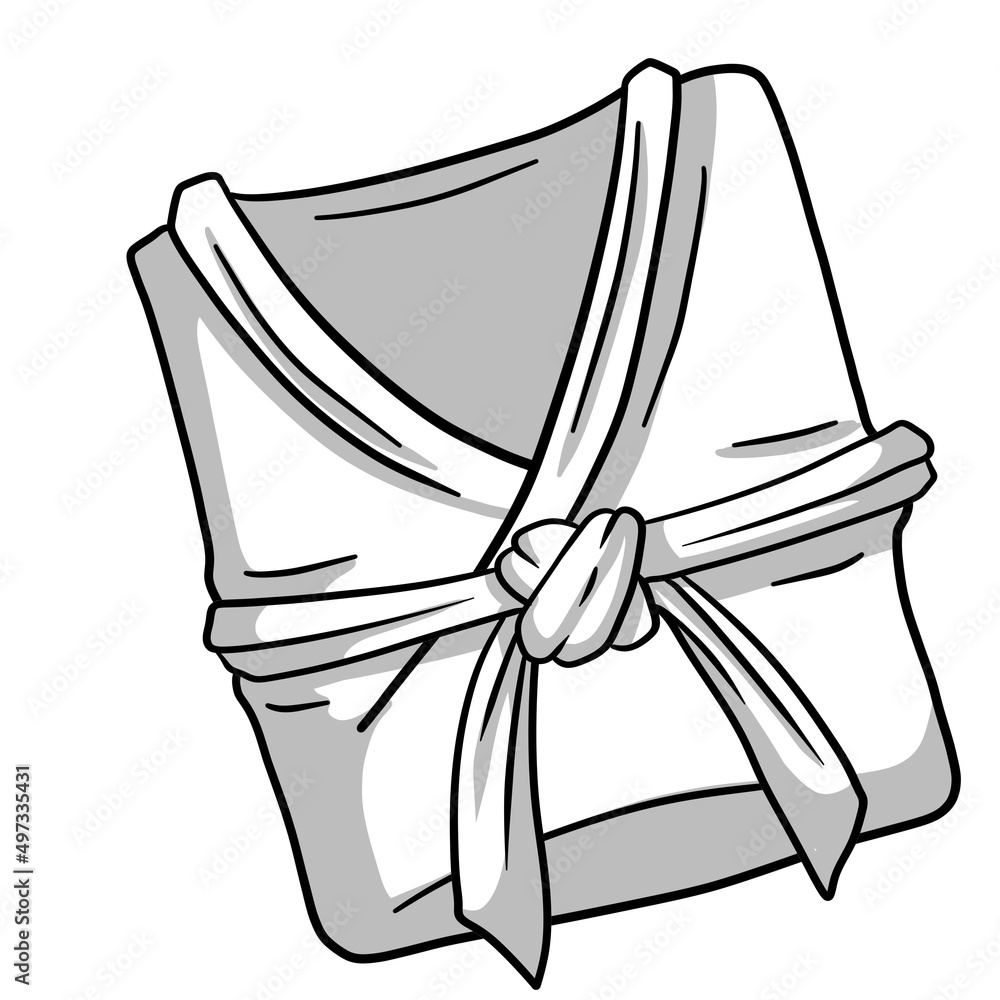 Kimono clothes. Combat Japanese robe for sports and martial arts. Stock