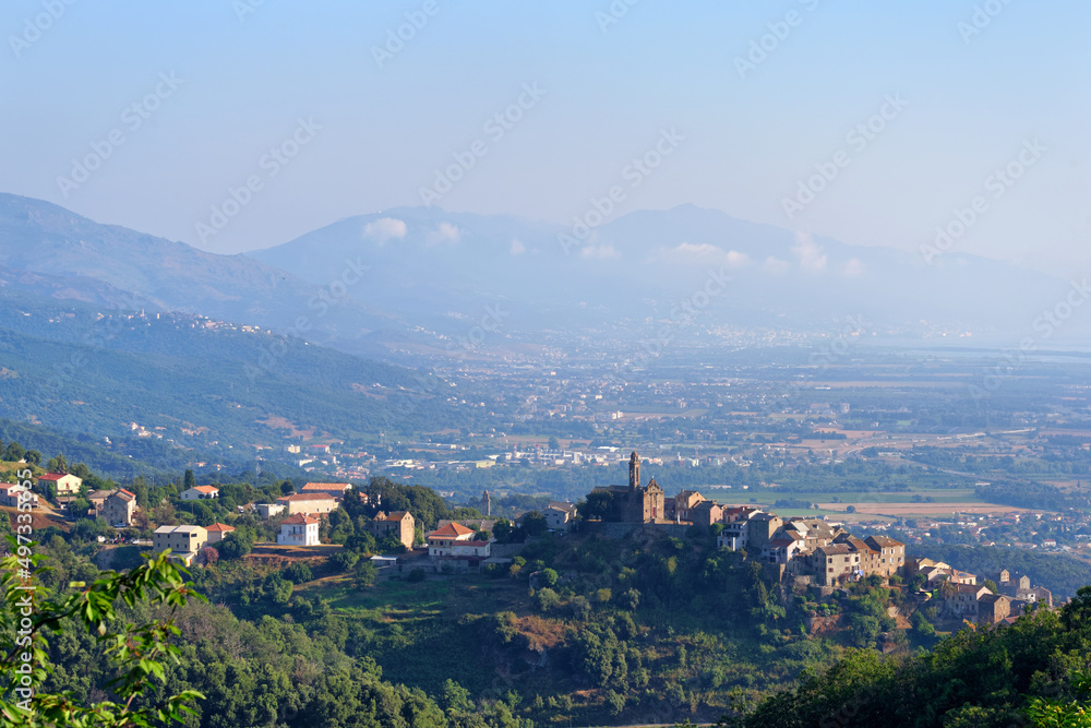 Sorbo-Ocagnano village in the Casinca mountain