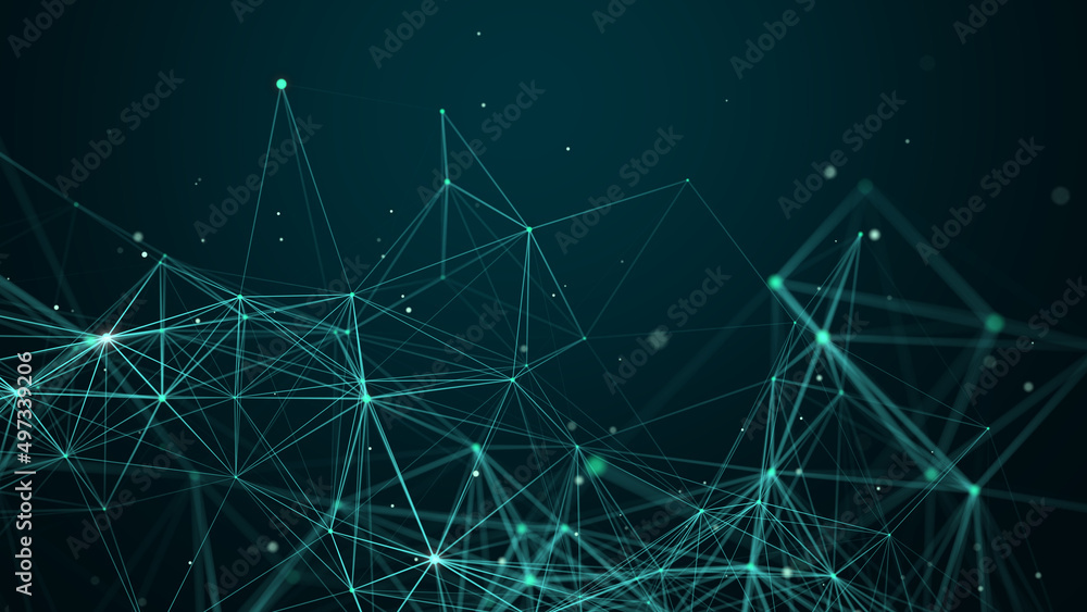 Network connection structure. Digital background with dots and lines. Big data visualization. 3D rendering. Network connection structure. Digital background with dots and lines. Big data visualization. 3D rendering.