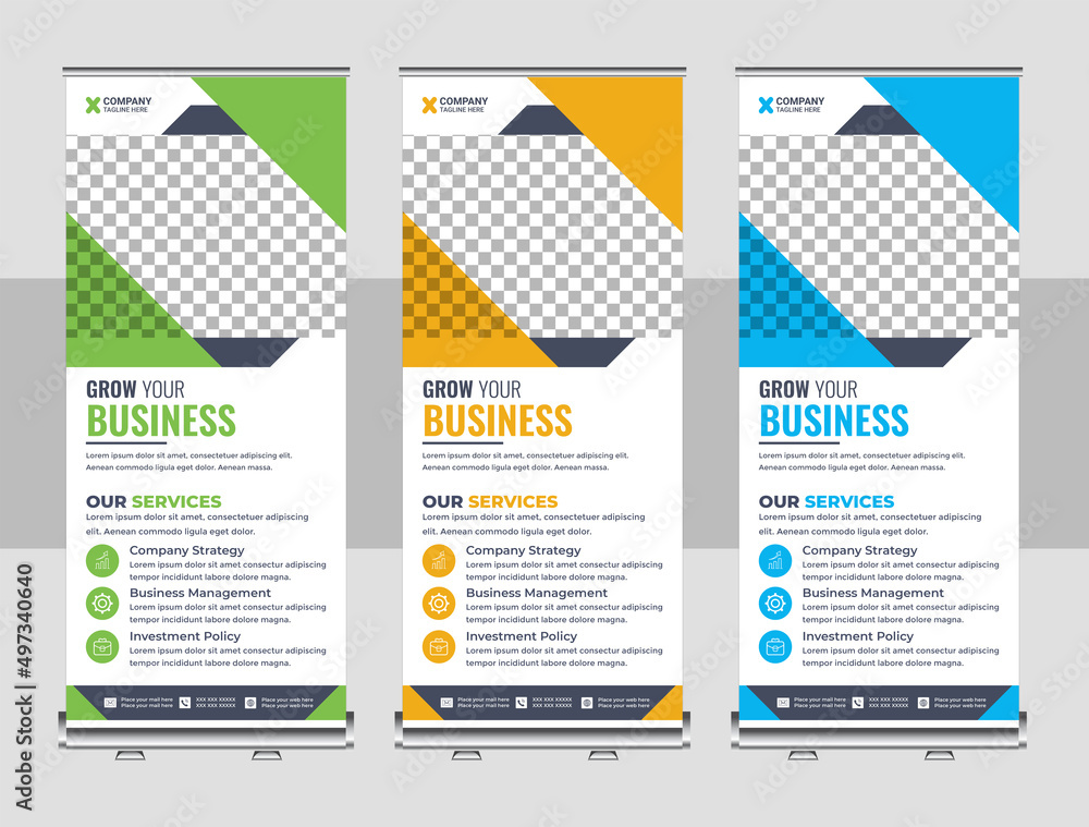 Corporate rollup banner design Corporate rollup banner design