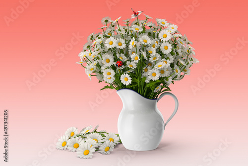 Wallpaper Mural bouquet of flowers in vase Torontodigital.ca