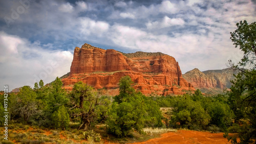 Courthouse Butte Rock Formation in Sedona, Arizona, USA on a summer day.